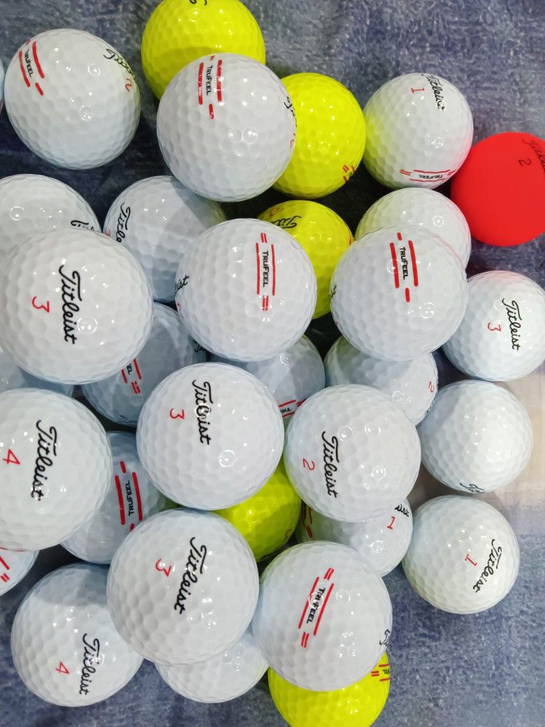 50 Used Titleist TruFeel Balls In Excellent Condition 