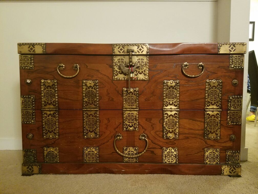 Korean antique chest, vintage, huge, tansu
