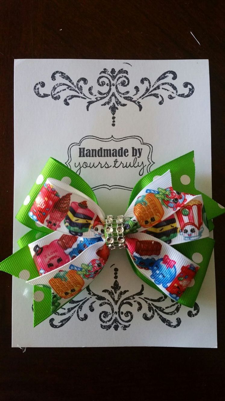 Shopkin birthday mum & bow holder