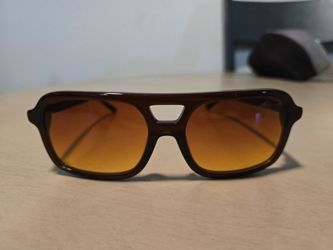 Unisex- "Crap Eyewear" (Spaced Ranger) Crystal Cola Bio Frame/Rosewood Sunset Lenses. Only worn a handful of times, like new.