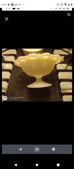 Milk glass candy dish