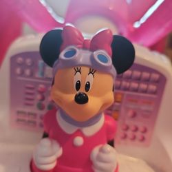 Minnie Mouse Ride-On Airplane Toy – Pink & White