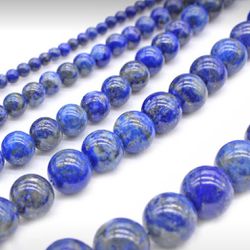 Lapis Lazuli Blue Gold 8mm Loose Beads (1 Strand 15”-16”)