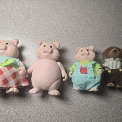 Lil Woodzeez Animal Figures Lot Of 4