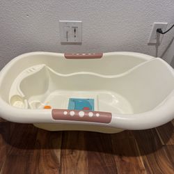 Baby Bath Tub – Infant Plastic Bathtub with Non-Slip Insert