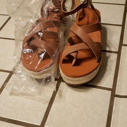Brand New Lucky Brand Wedges Size 5 Bought At Macy For 89 Selling For Half Of That.