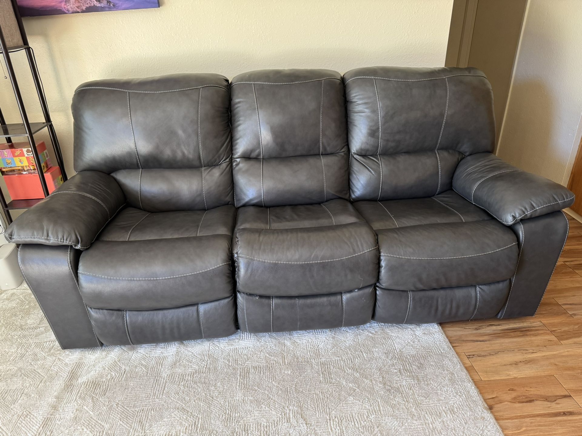 ashley reclining power sofa