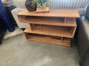bauhaus style solid wood console table