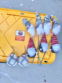 Christmas Gnome Decorations Set