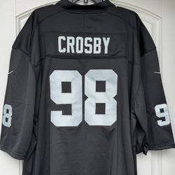 XL + 3X - RAIDERS #98 MAXX CROSBY JERSEY