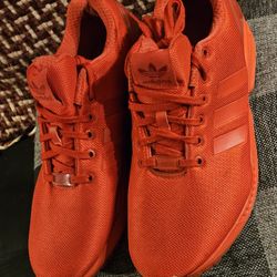 Adidas Originals ZX Flux Primeknit Triple Red Running Shoes Men's Size 10.5