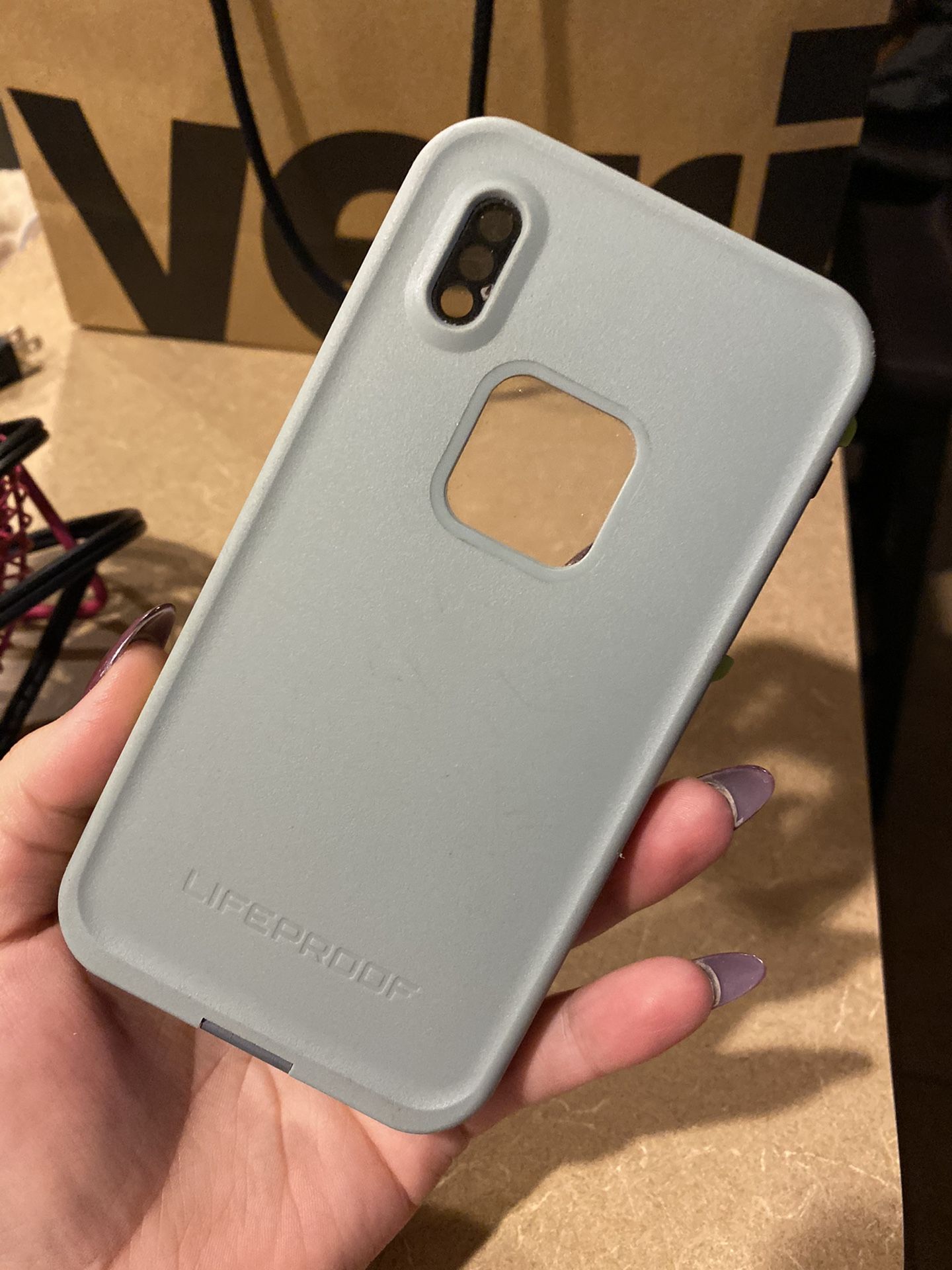 iPhone X life proof phone case