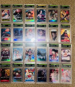 DEGREE GRADING - ONE PIECE TCG GRADED SLAB LOT – 30 CARDS