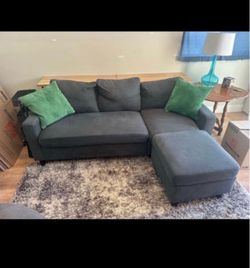 2 piece sectional sofa and ottoman