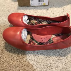 Born Tami Red Flats Women shoes 10 M