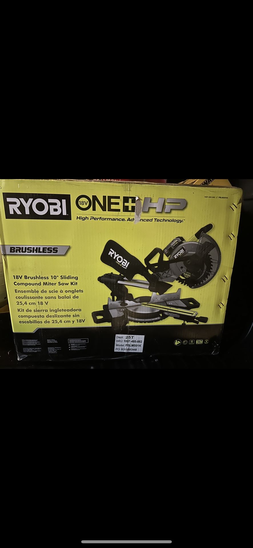 Ryobi Compound miter Saw.  Brand New 