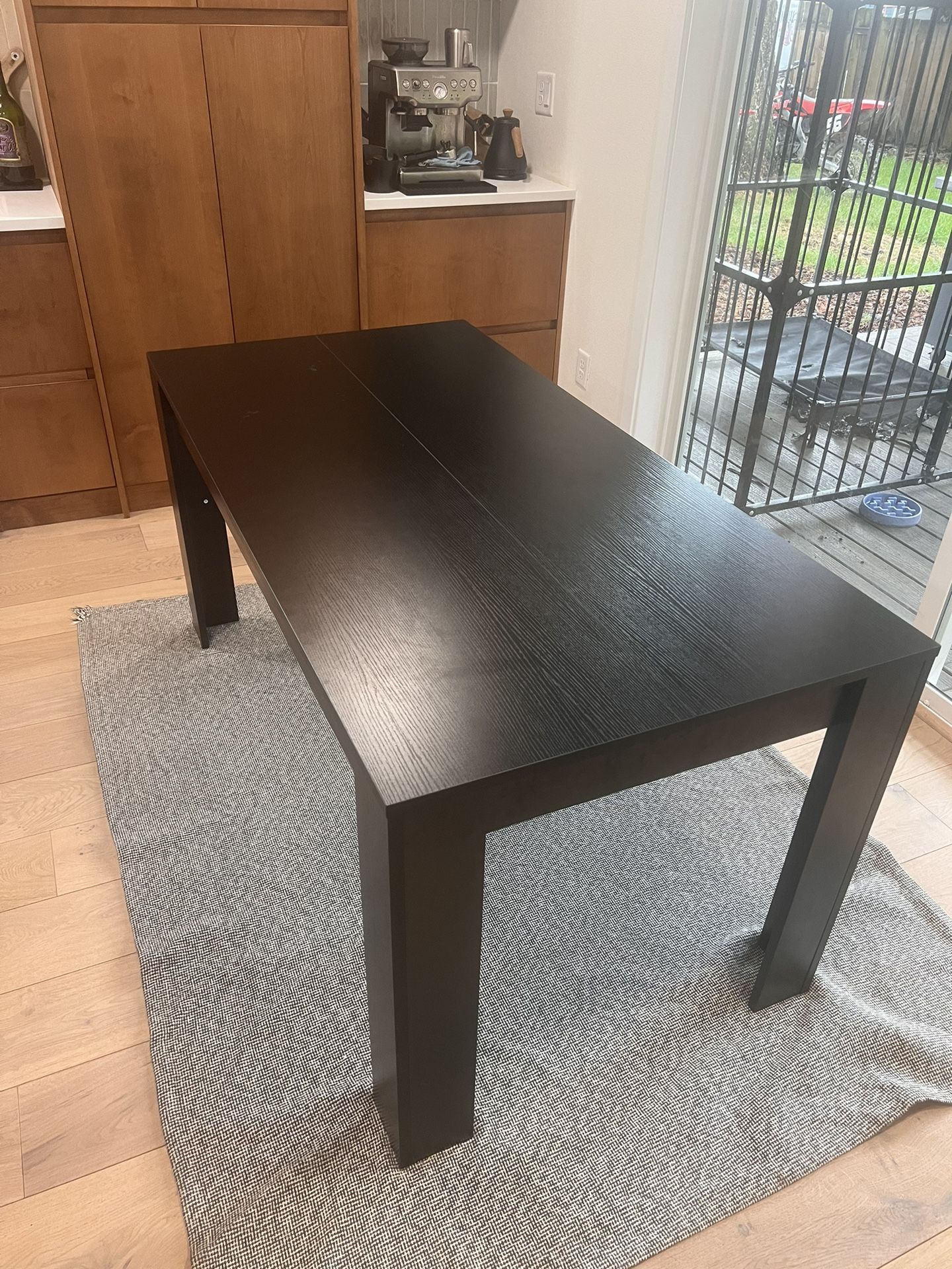 Black Wood Dining Table