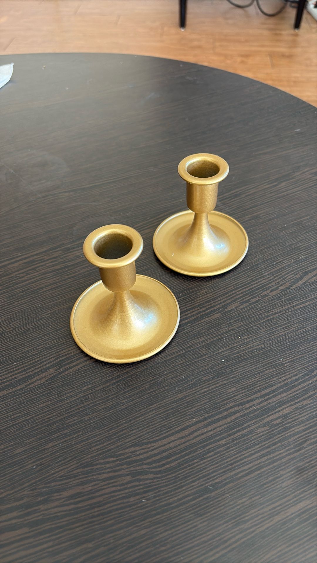 Gold Taper Candle Holders