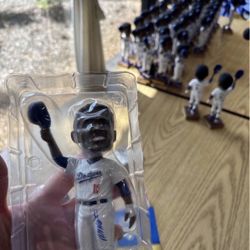 Manny Mota Signed Beckett Certified Bobblehead Dodgers 2023