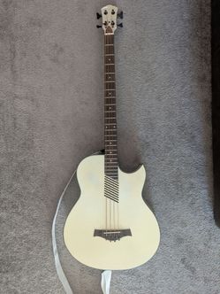 Acoustic electric bass guitar