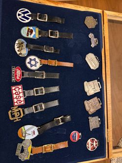 17pcs pocket watch fobs vintage lot READ DESCRIPTION