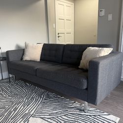 grey ikea morabo sofa 