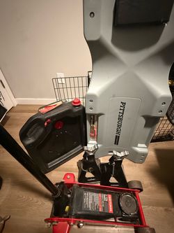 Craftsman 3 Ton Floor Jack set up