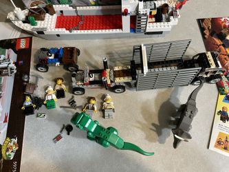 2 Lego Adventure Sets 5975 T-Rex Transport 5935 Island Hopper