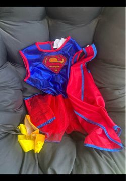 Supergirl Kids Halloween Costume with Cape