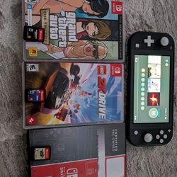 Switch Lite With Games And Memory Card For Trade