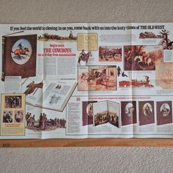Time Life Books, The Old West Series, Promotional Poster, 22"×34"