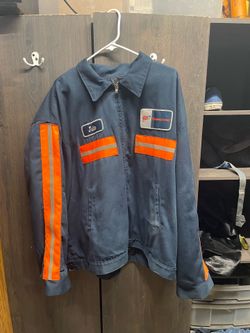Red cap safety jacket . AAA patches on it . Size 3XL RG