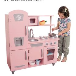 Vintage  Wooden Kitchen For Girls