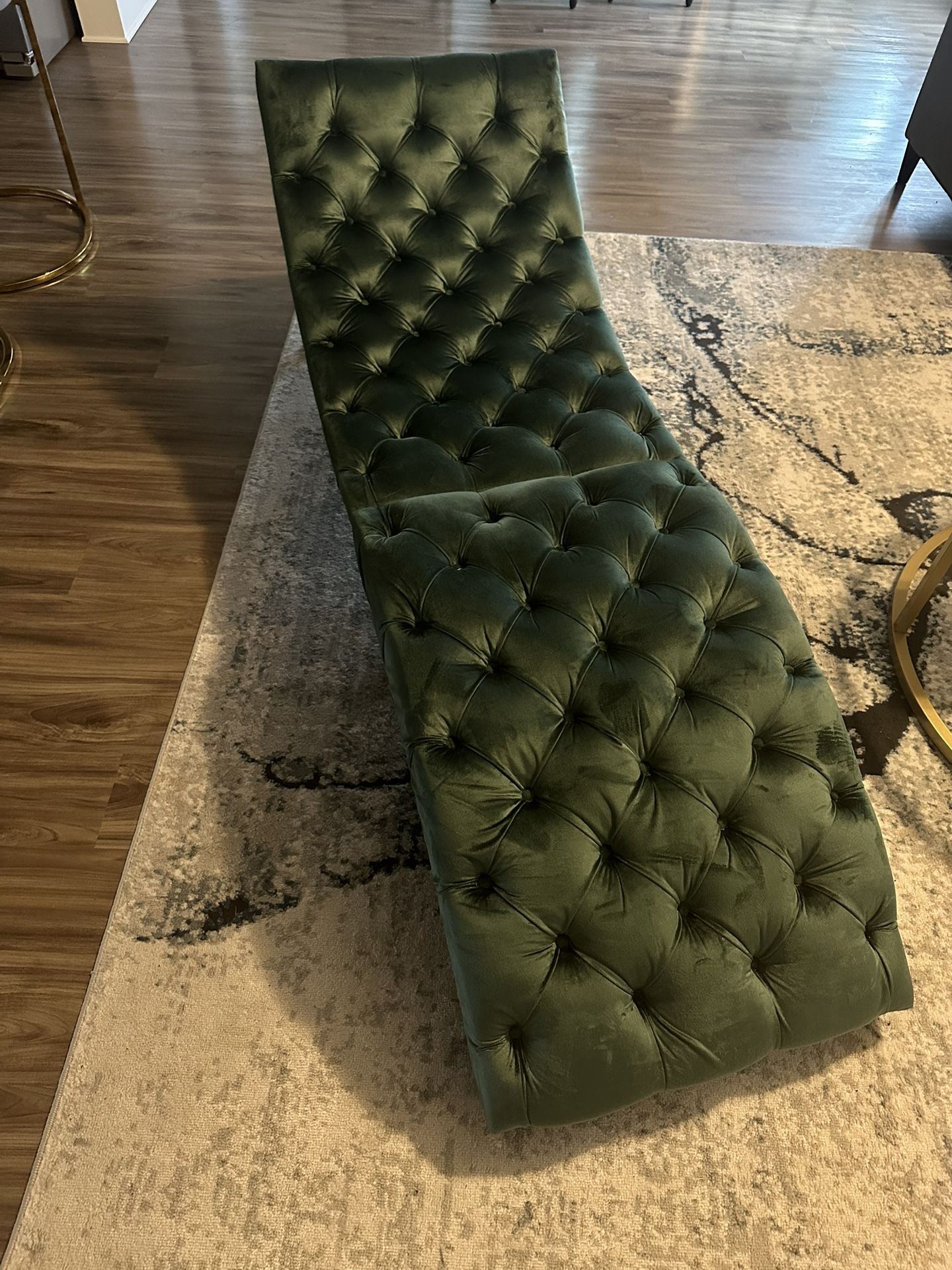 Emerald Green Chaise Lounge 