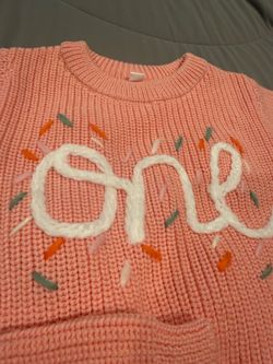 First birthday sweater