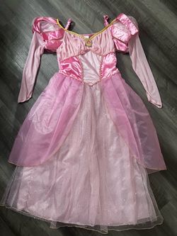 Girls mermaid pink Princess Costume Dress