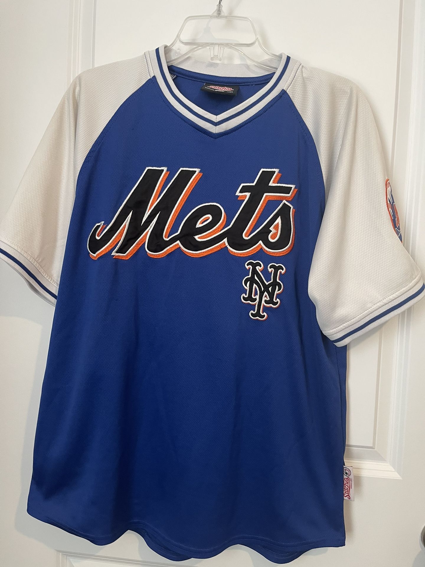 Mens Size M Blue Mets Jersey