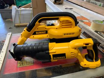 Dewalt 18v Heavy Duty 1/2” Gallon Wet/Dry vacuum/Dewalt 18v variable Speed Reciprocating Saw. NO BATTERY