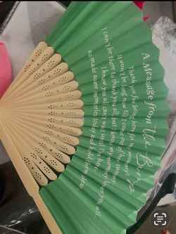Babyshower fans party favor