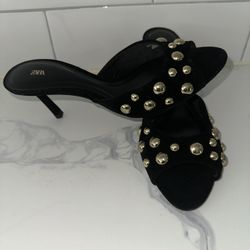 Zara Studded Heels