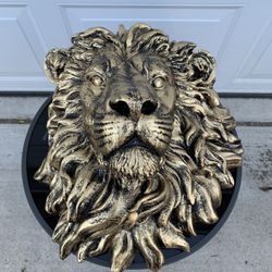 Lion Head Wall Hanger Statue 