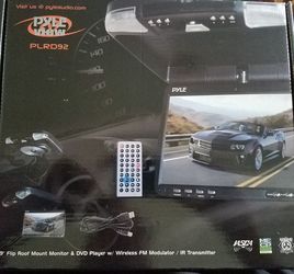Pyle view plrd92 - 9" flip roof mount monitor & dvd player