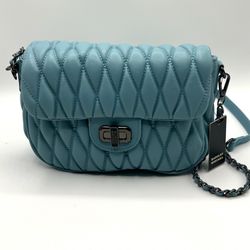Badgley Mischka Mini Quilted Messenger Bag