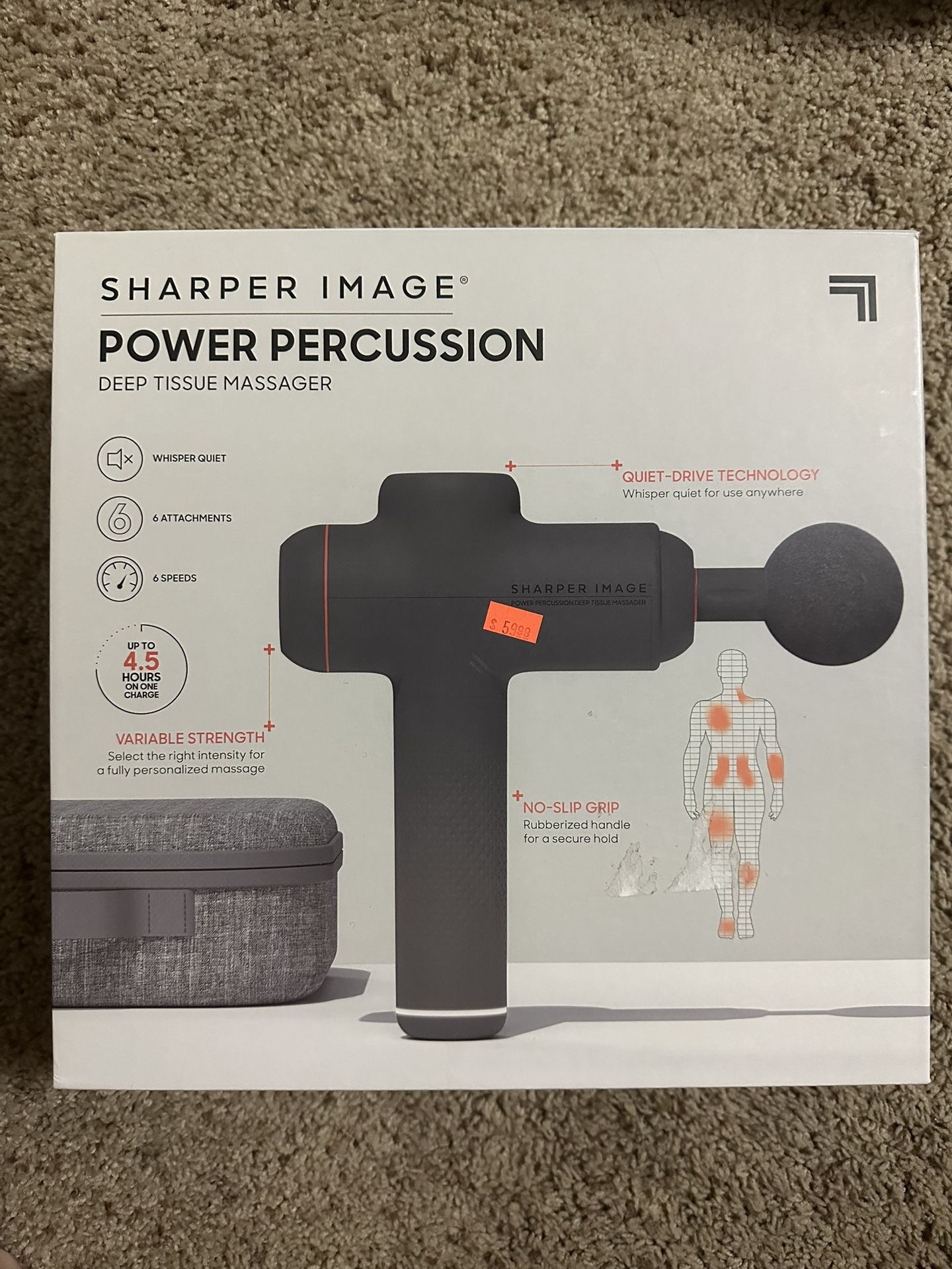 Sharper Image Power Percussion Massage Gun