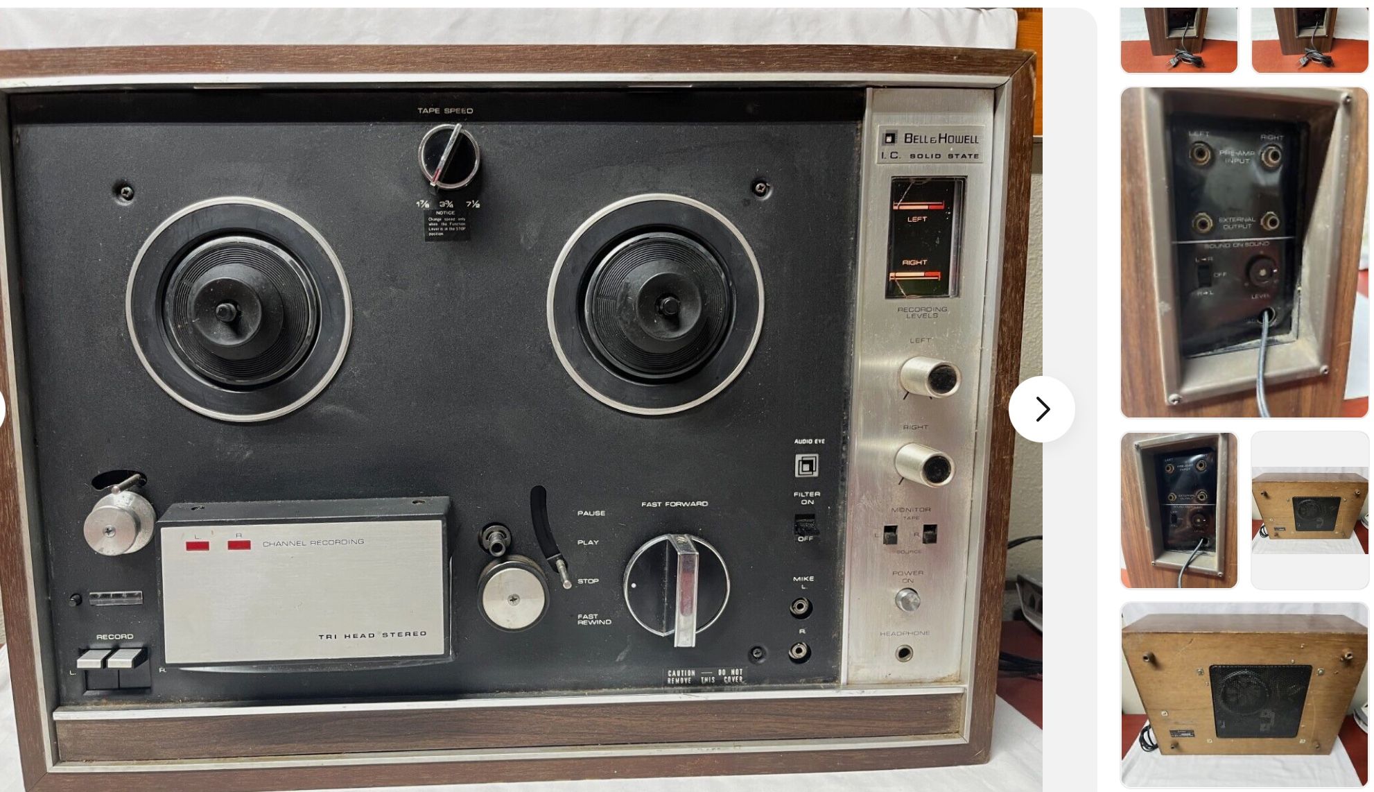 BELL & HOWELL 2433A STEREO REEL TO REEL TAPE DECK