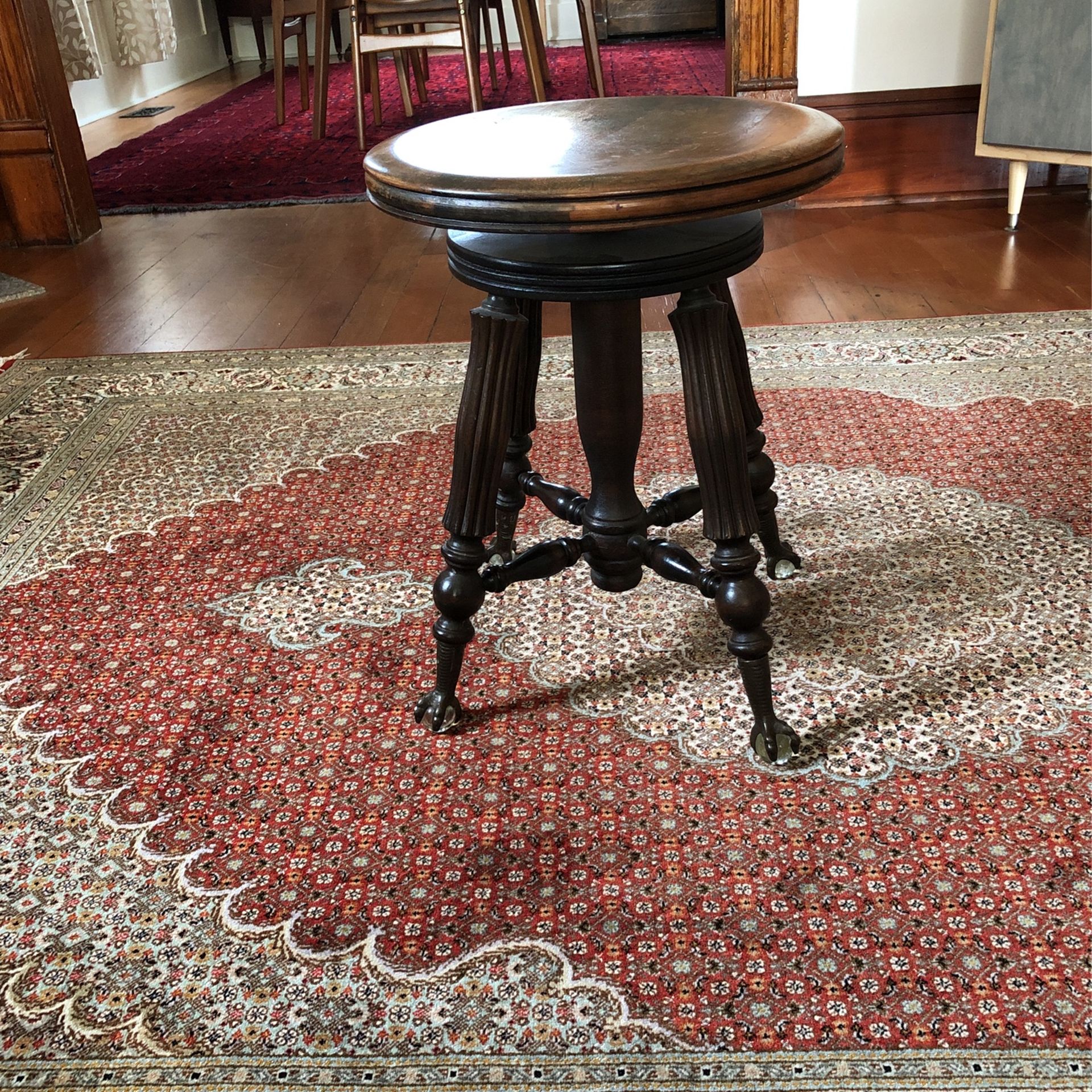 Antique Piano Stool