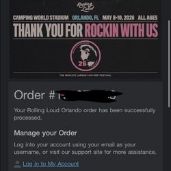 Rolling Loud 2026 VIP 3day Pass