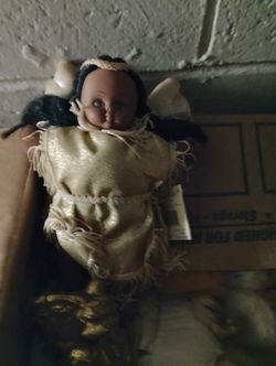 Vintage Native American Porcelain Doll