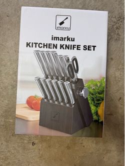 14pc Kitchen Knife Stainless Steel Set with stand - Brand New