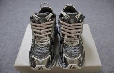 Black & Grey Designer Runner Sneakers